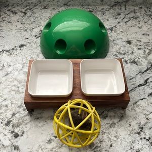 3/$15! Cat Food Bowls & Toys
